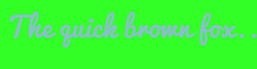 Image with Font Color 8EBBD4 and Background Color 31FF26
